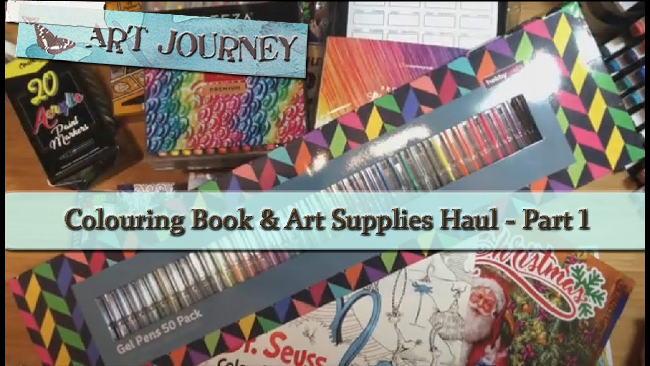 Going Back To My Roots | Adult Colouring Book & Art Supplies Haul (UK) - Part 1