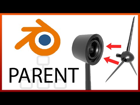 { How to PARENT and UNPARENT objects in Blender } - Export to Unity to see the results