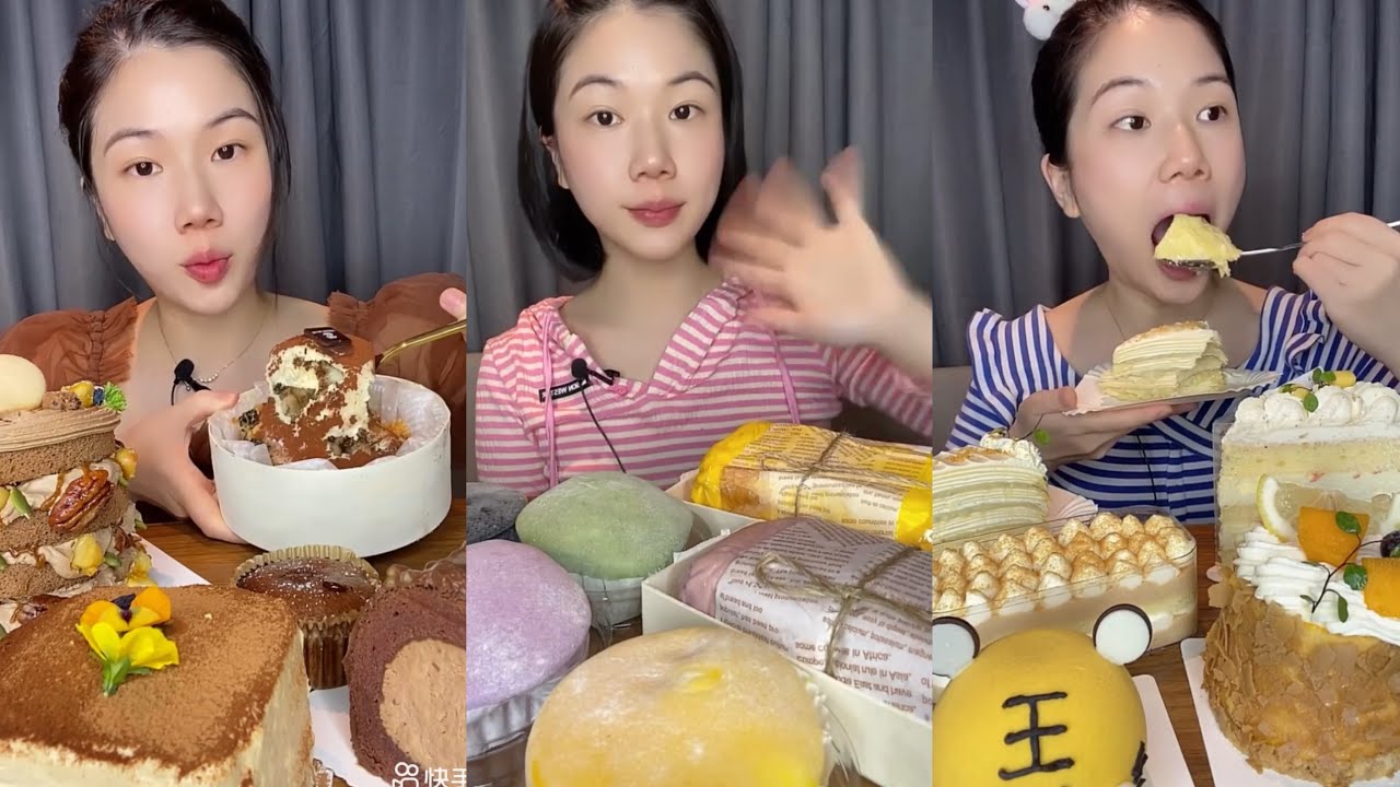 [ASMR] Dessert Mukbang Eating Creamy Cake | Mukbang Eating Show💗🍰🧁