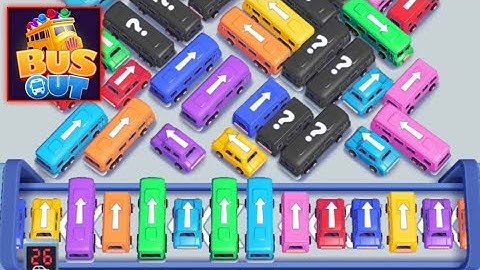 Bus Out Level 25 Game Walkthrough || Bus Out - Bus Jam Puzzle Game