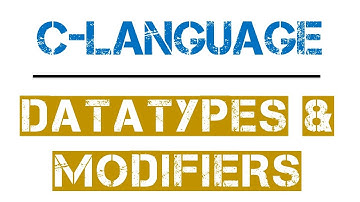 Datatypes & Modifiers in C Programming | Learners Region