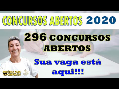 Concursos abertos 2020