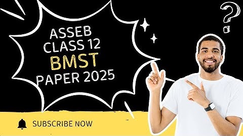 ASSEB Class 12 Business Mathematics & Statistics Question Paper 2025 | AHSEC | HS 2nd Year Paper 🗞️