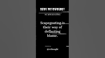 Scapegoating Unmasked: Exploring the Dark Psychology Behind Blame #shorts #short #psychologyfacts