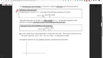 AP Calculus | Unit 2 - Differentiation: Definition and Basic Derivative Rules (Day 2)