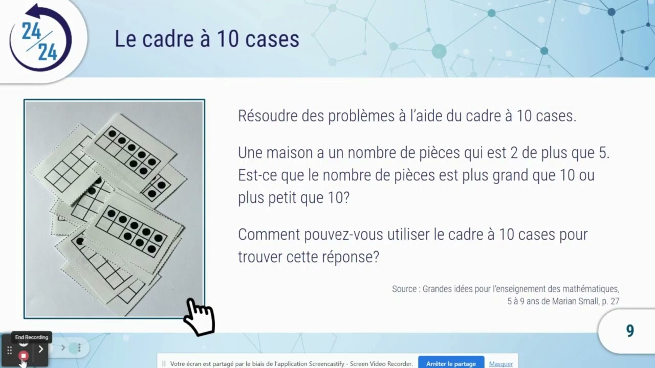 Utiliser le matériel de manipulation pour développer le sens du nombre au cycle préparatoire