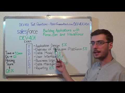 DEV-401 – Building Exam Applications with Test Force.com Questions