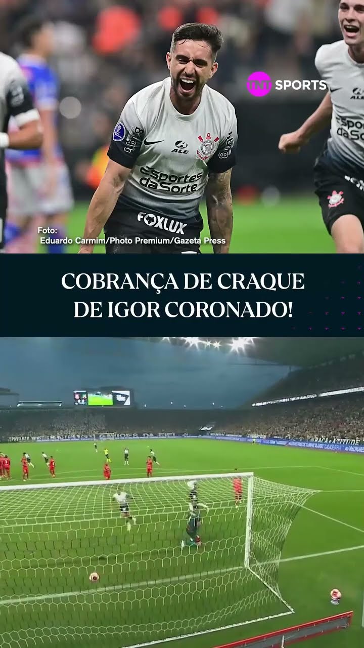QUE GOLAÇO DE FALTA DO CORONADO! NÃO FALTOU CATEGORIA PRO MEIA DO TIMÃO! #shorts