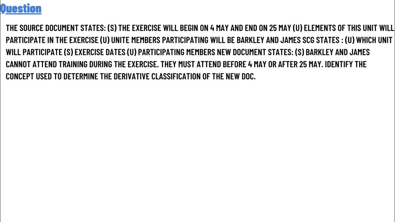 Identify the concept used to determine the derivative classification of