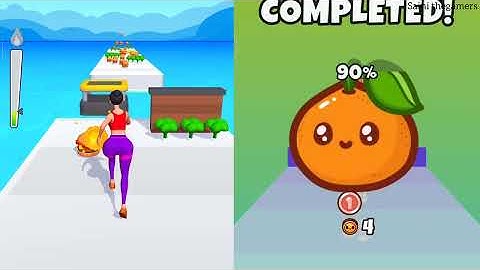 Twerk Race 3D vs Food Run 3D - (All Levels Max, ASMR Games)