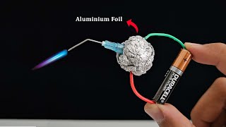 How to make a simple welding machine from Aluminium Foil at home! Genius idea