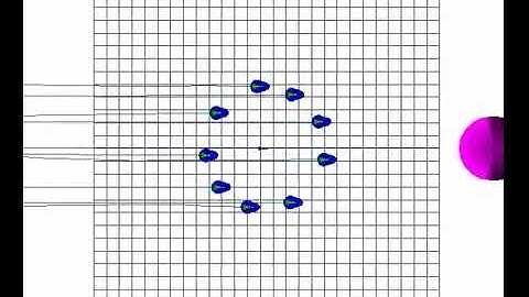 9 Robots Circle Formation vs Round Obstacle - Simulation
