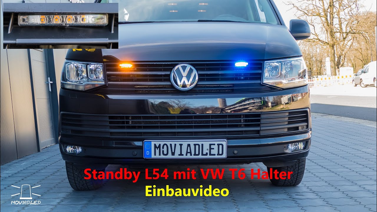 Standby L54 LED Frontblitzer VW T6 Einbauvideo 