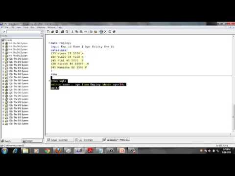 SQL IN SAS Lecture-1.mp4 - YouTube