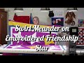 Swirl Meander on Embroidered Friendship Star