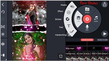 How To Make New Lyrics WhatsApp Status Video Editing In Kinemaster Tutorial | @RKBeaters