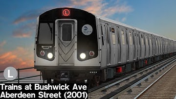 OpenBVE Virtual Railfanning: L Trains at Bushwick Ave - Aberdeen St (2001)