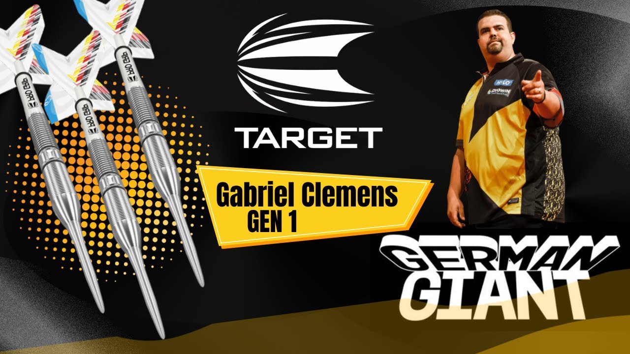 Target Gabriel Clemens Black 90% - Fléchettes pointe Acier - Jeux - Jouets Target Gabriel Clemens Black 90% - Fléchettes pointe Acier - Jeux - Jouets
