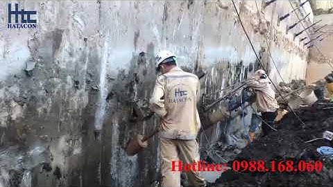Hatacon thi công khoan rút lõi tường vây đảm bảo an toàn và hiệu quả (0988168060)