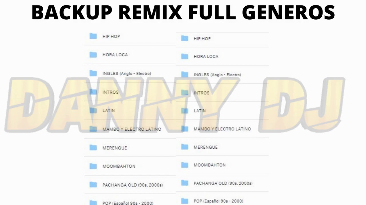 PACK REMIX BACKUP MARZO 2020