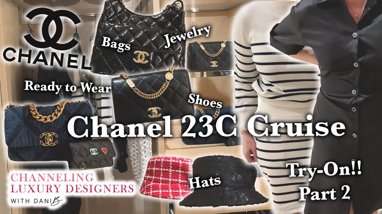 Chanel 23C Cruise 2023 RTW Ready to Wear, Shoes, Bags, Accessories! Try On  & Mod Shots Video 2 