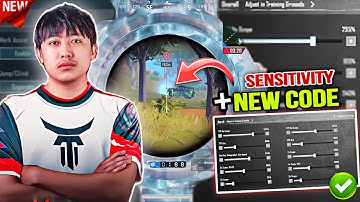 New update 3.4⚡️Best Sensitivity Code +  Control Settings for BGMI / PUBG MOBILE 2024
