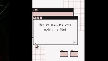 How to activate Dyno mode in a Mini | Dyno mode Mini F56