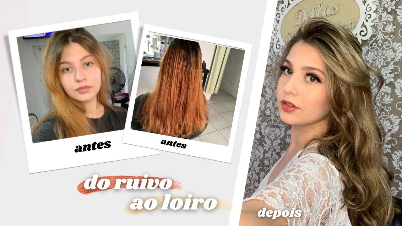 DO RUIVO ACOBREADO AO LOIRO NATURAL | PASSO A PASSO!
#Colorimetria