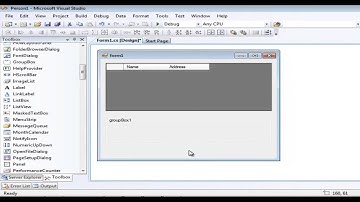 Designing a Form in Microsoft Visual Studio (video tutorial) - Raffy Jhon D. Ibloguen