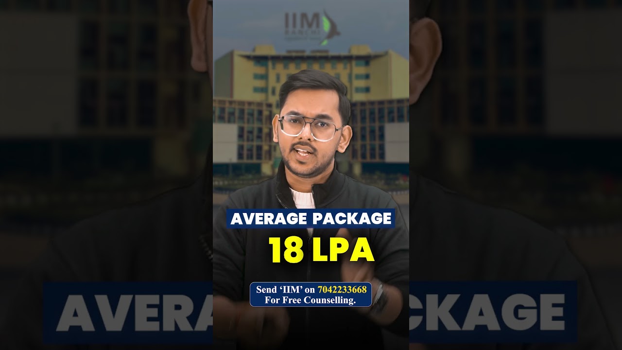 IIM Ranchi – 1 Minute Review 🔥 | IIM MBA Cutoff, Fees & Placements 2026 