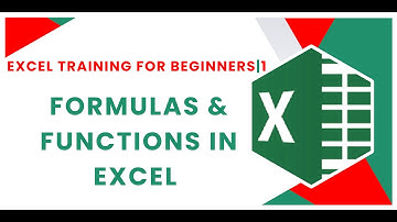 FORMULAS AND FUNCTIONS IN EXCEL | FOR BEGINNERS | 1
