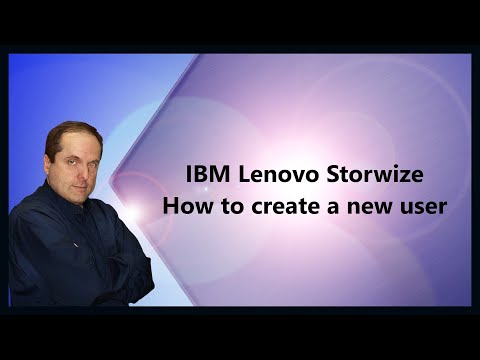 IBM Lenovo Storwize  How to create a new user