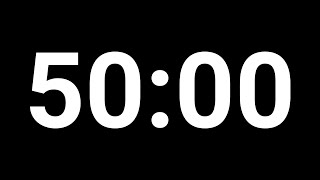 Just 50 Minute Countdown Timer for Slide, Keynote, Powerpoint