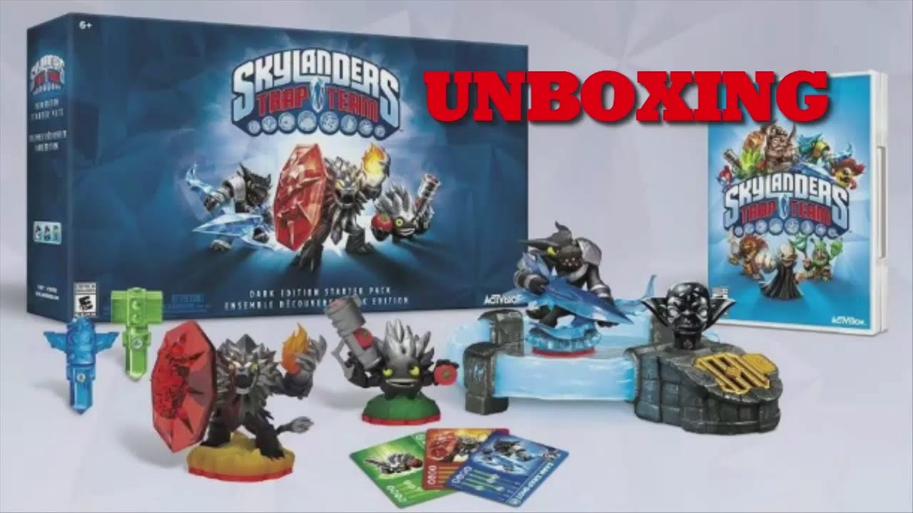 Unboxing Skylanders Trap Team -Dark Edition Starter Pack- - YouTube