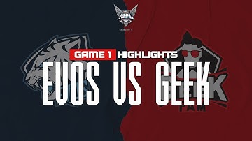Game Highlight | EVOS Legends vs. Geek Fam | MPL S5 Week 6 Day 3 | Game 1