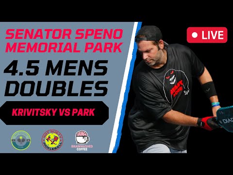 Men’s Doubles 4.5 Pickleball | Matthew Krivitsky vs Unyak Park | Senator Speno Memorial Park