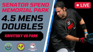 Men’s Doubles 4.5 Pickleball | Matthew Krivitsky vs Unyak Park | Senator Speno Memorial Park