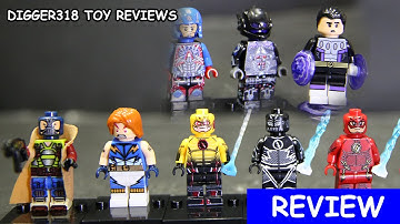 Lego DC SuperHeroesXinh Bootleg X0119 The Flash TV Zoom Atom Arkham Knight Toy Review