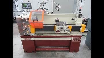 Acer Dynamic 1340G Engine Lathe, 13" x 40", 80 - 2,000 RPM, Tool Post, Tailstock, 2-Axis DRO