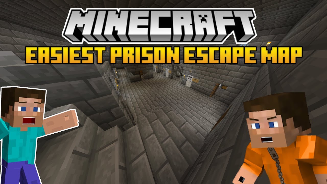 I Played the Easiest Minecraft Prison Escape Map | Easiest Minecraft ...