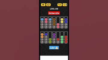 level 275| Ball sort puzzle level 275 #shorts