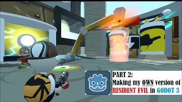 Making my OWN Low Poly version of Resident Evil (Part 2) #godot #blender #sad