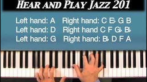 Hear and Play Jazz 201: How To Play Jazz Piano Voicings With Both Hands