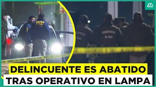 Un muerto y cuatro detenidos deja persecución policial en Lampa