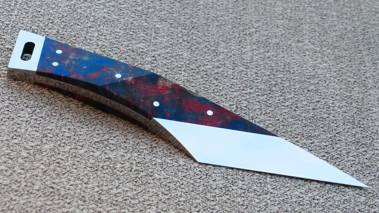 ⁣Knife Making - Faceted Kiridashi