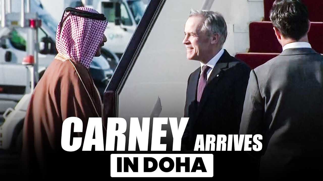 Canadian Prime Minister Mark Carney arrives in Doha, Qatar