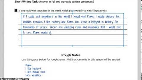 How to Write the Short Writing Task in the OSSLT