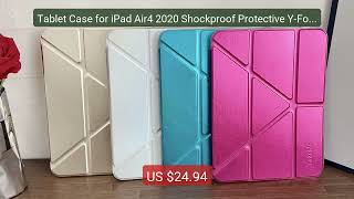 Tablet Case for iPad Air4 2020 Shockproof Protective Y-Fold Back Co... — Top Rated 2026 | Buy Now!