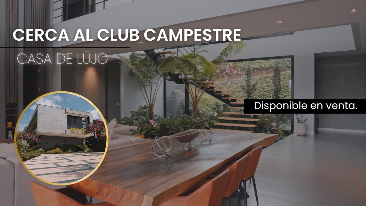 Recorre una CASA de LUJO en LLANOGRANDE ANTIOQUIA cerca al club campestre