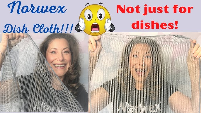 Norwex's netted Dish Cloth cleans up sticky, floury messes with ease!  Creates…